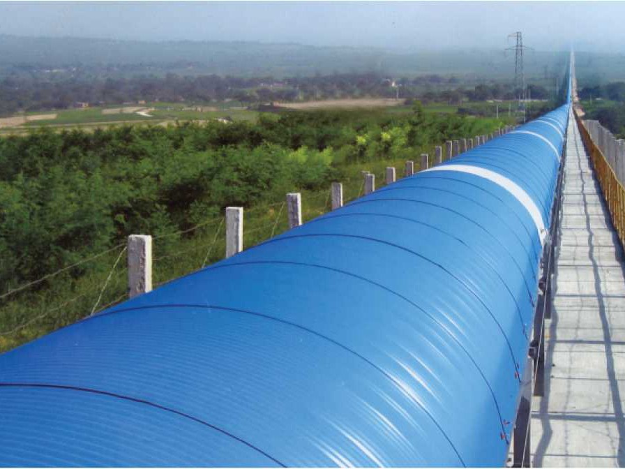 長(zhǎng)距離轉(zhuǎn)彎帶式輸送機(jī)  